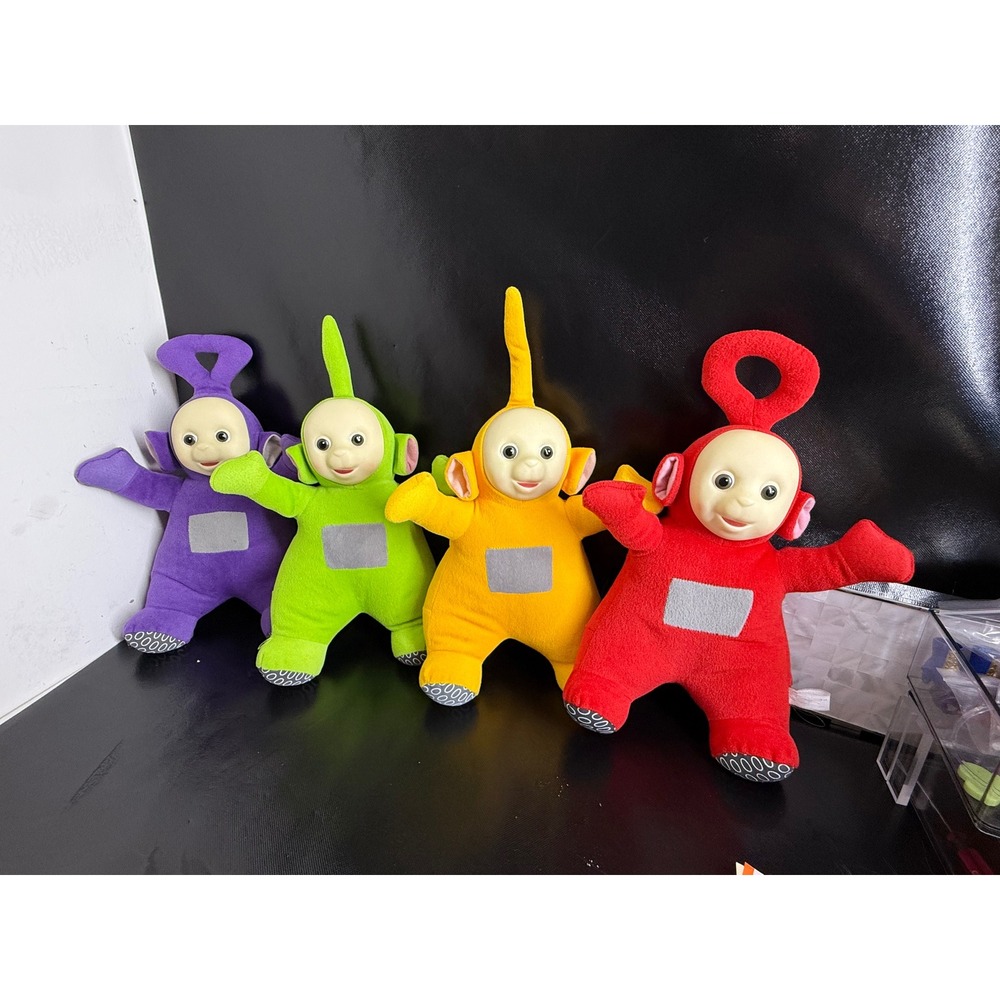 Plush Set - Red, Yellow, Green, Purple Teletubby Dolls